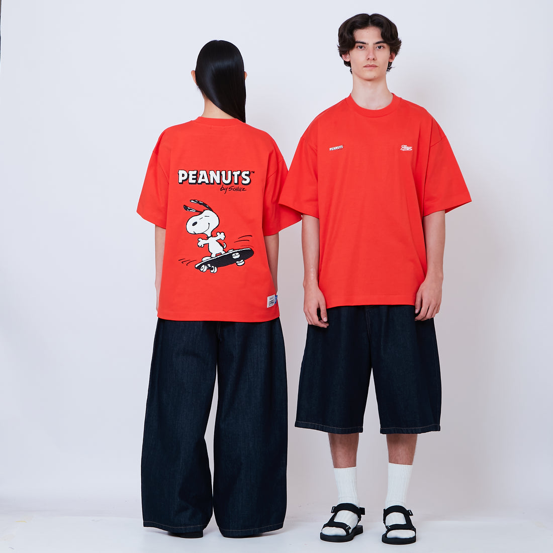 Peanuts Gender Neutral Embroidery Tee - Dark Orange - PU2605002B
