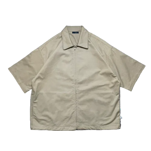 Men Oversized Shirt - Light Khaki - SM2504095A