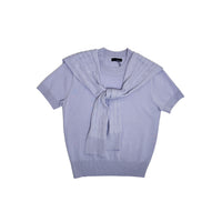 Women 2-in-1 Cable Knit Top - Purple - SW2605108A