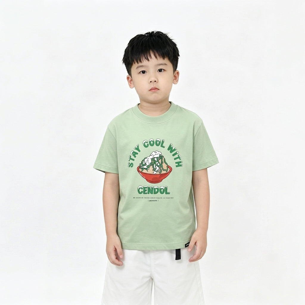 Boy Graphic Tee - Light Green - SB2604062B