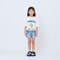Peanuts Kids Embroidery Tee - Off White - PK2605001A