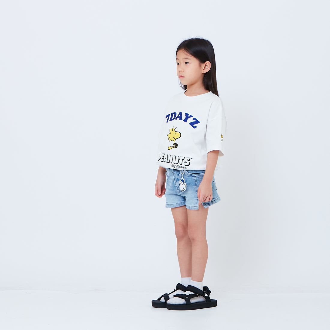 Peanuts Kids Embroidery Tee - Off White - PK2605001A