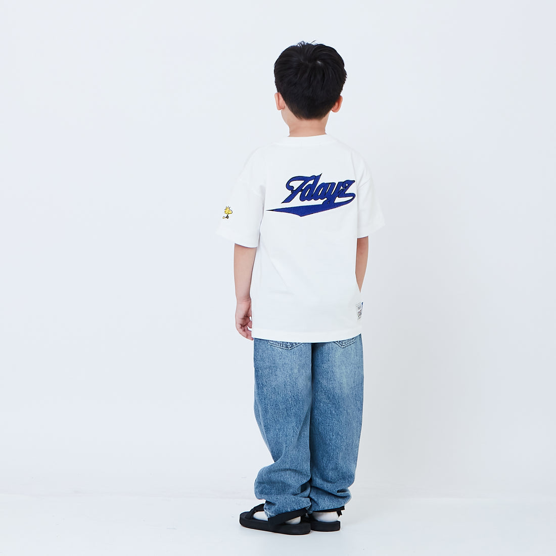 Peanuts Kids Embroidery Tee - Off White - PK2605001A