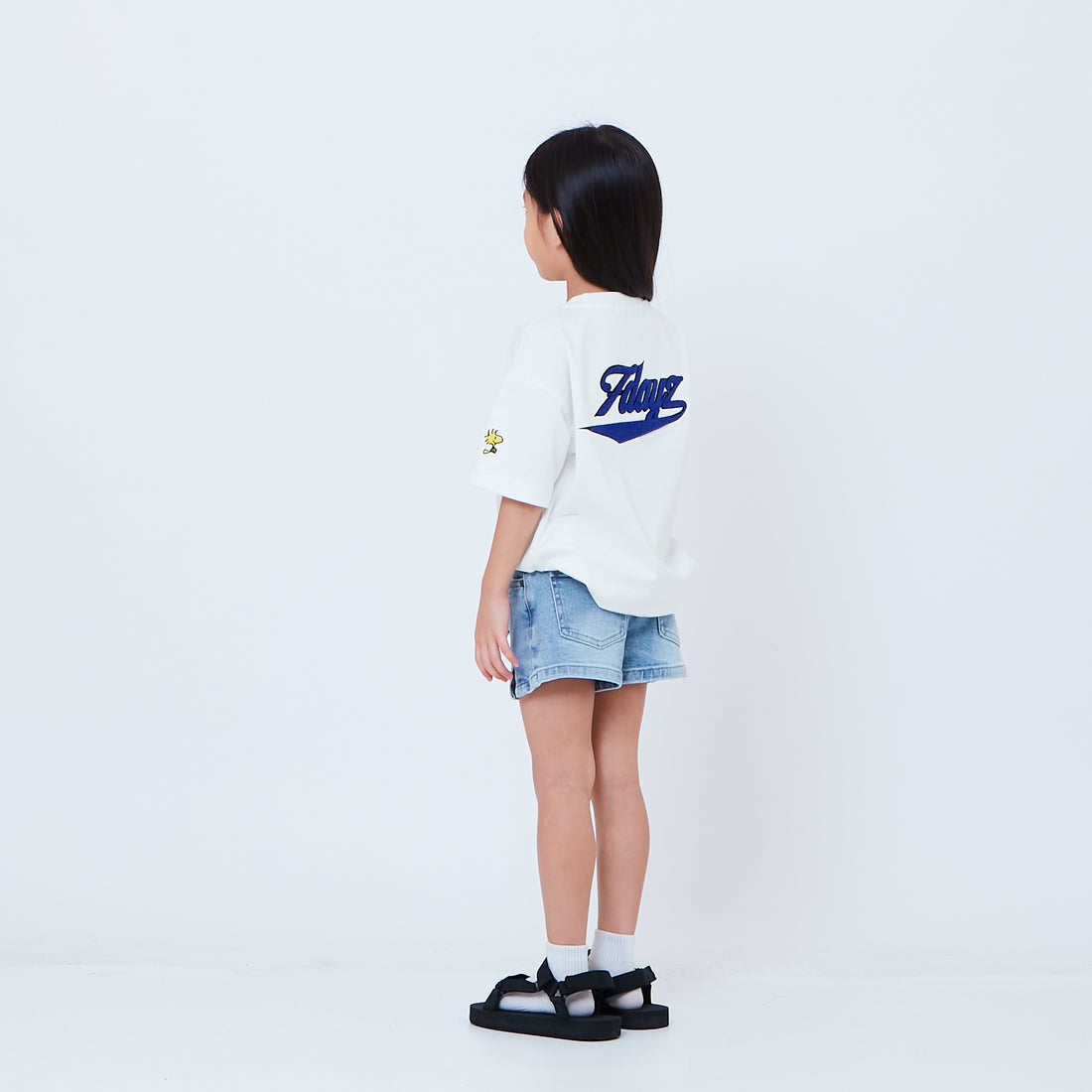 Peanuts Kids Embroidery Tee - Off White - PK2605001A