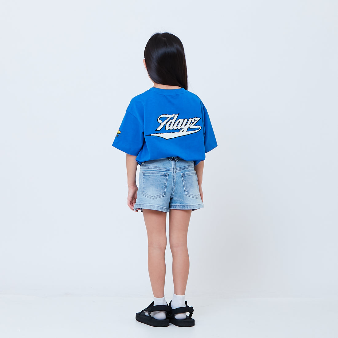 Peanuts Kids Embroidery Tee - Blue - PK2605001B