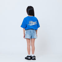 Peanuts Kids Embroidery Tee - Blue - PK2605001B