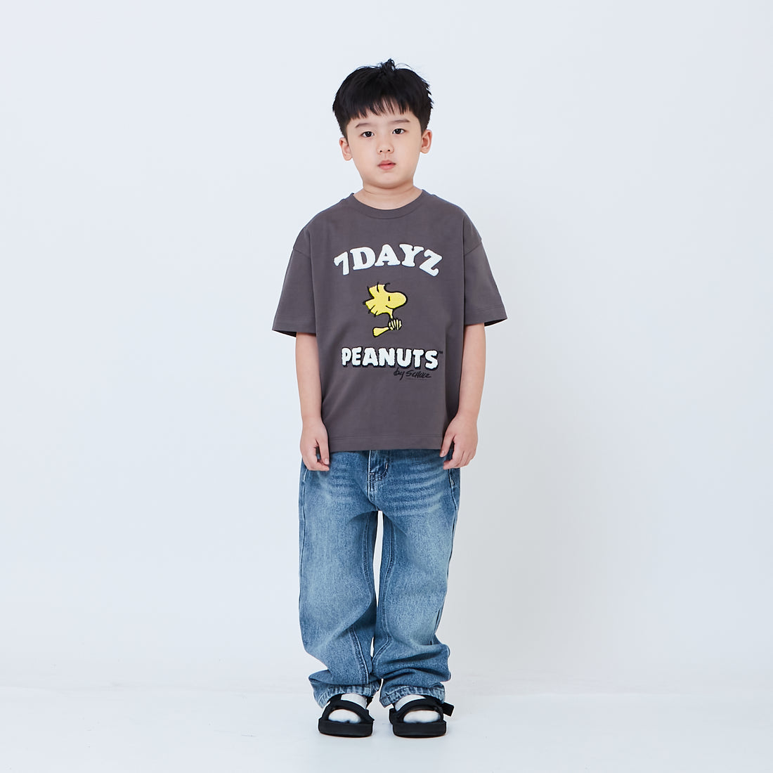 Peanuts Kids Embroidery Tee - Metal - PK2605001C