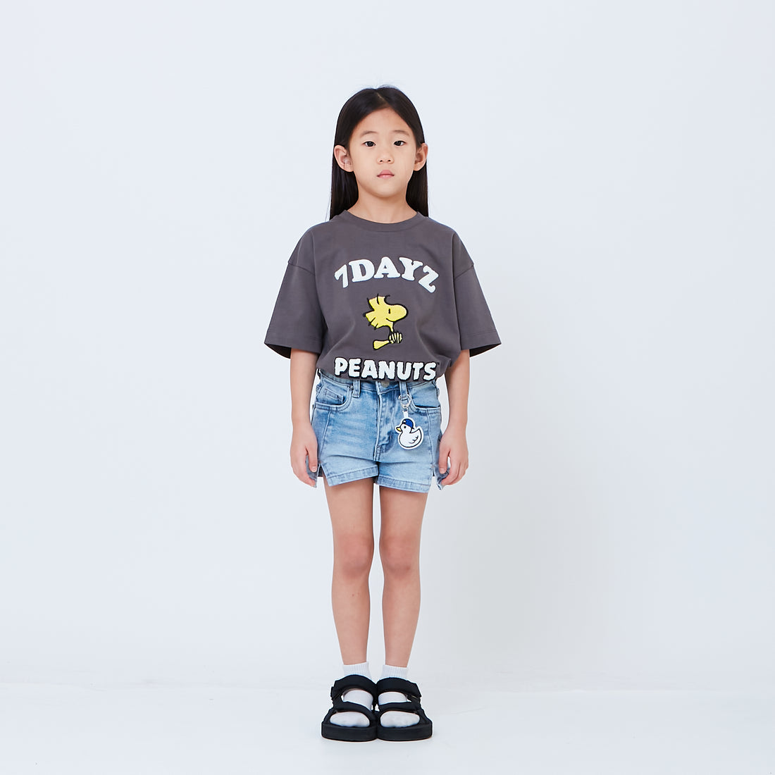 Peanuts Kids Embroidery Tee - Metal - PK2605001C