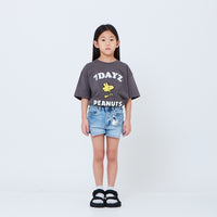 Peanuts Kids Embroidery Tee - Metal - PK2605001C