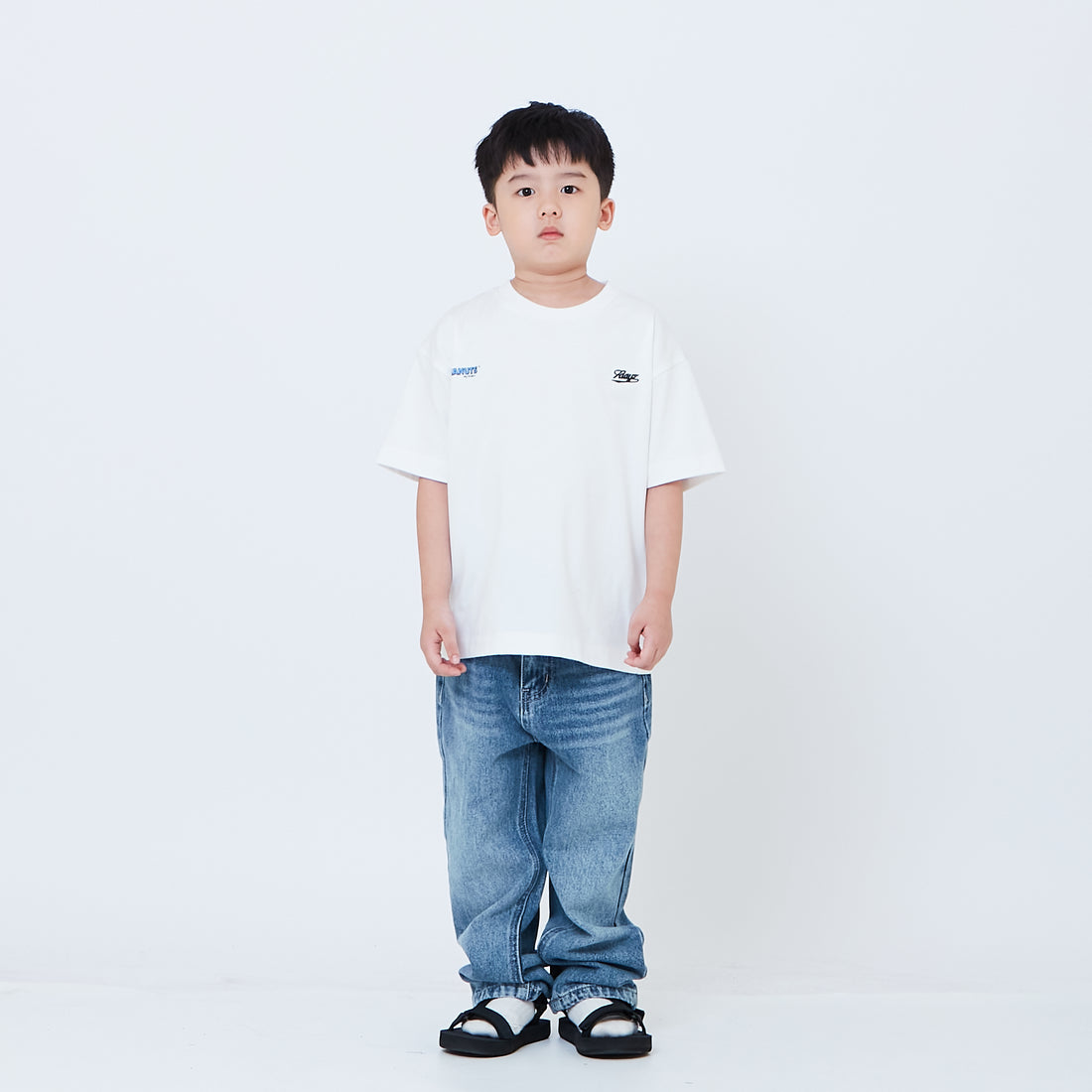 Peanuts Kids Embroidery Tee - Off White - PK2605002A