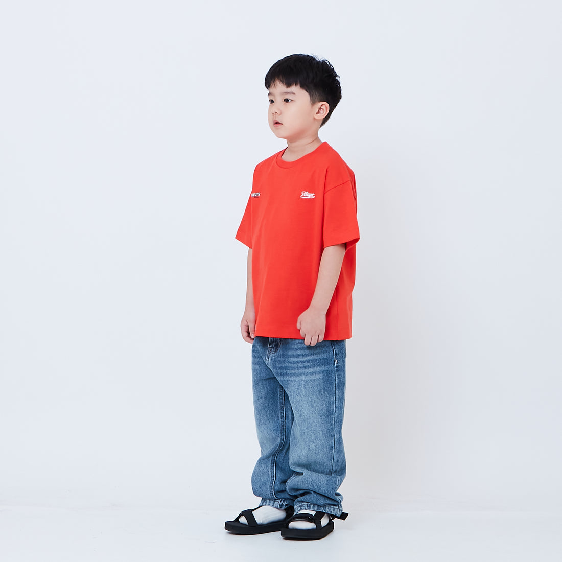 Peanuts Kids Embroidery Tee - Dark Orange - PK2605002B