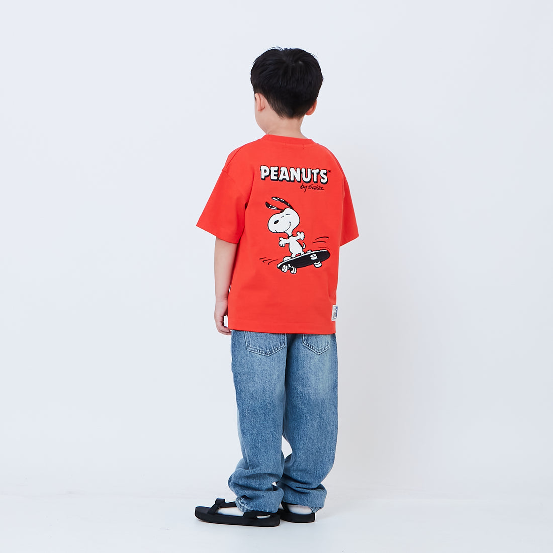 Peanuts Kids Embroidery Tee - Dark Orange - PK2605002B