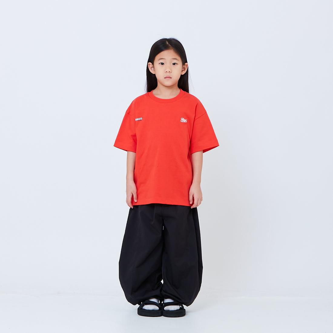 Peanuts Kids Embroidery Tee - Dark Orange - PK2605002B