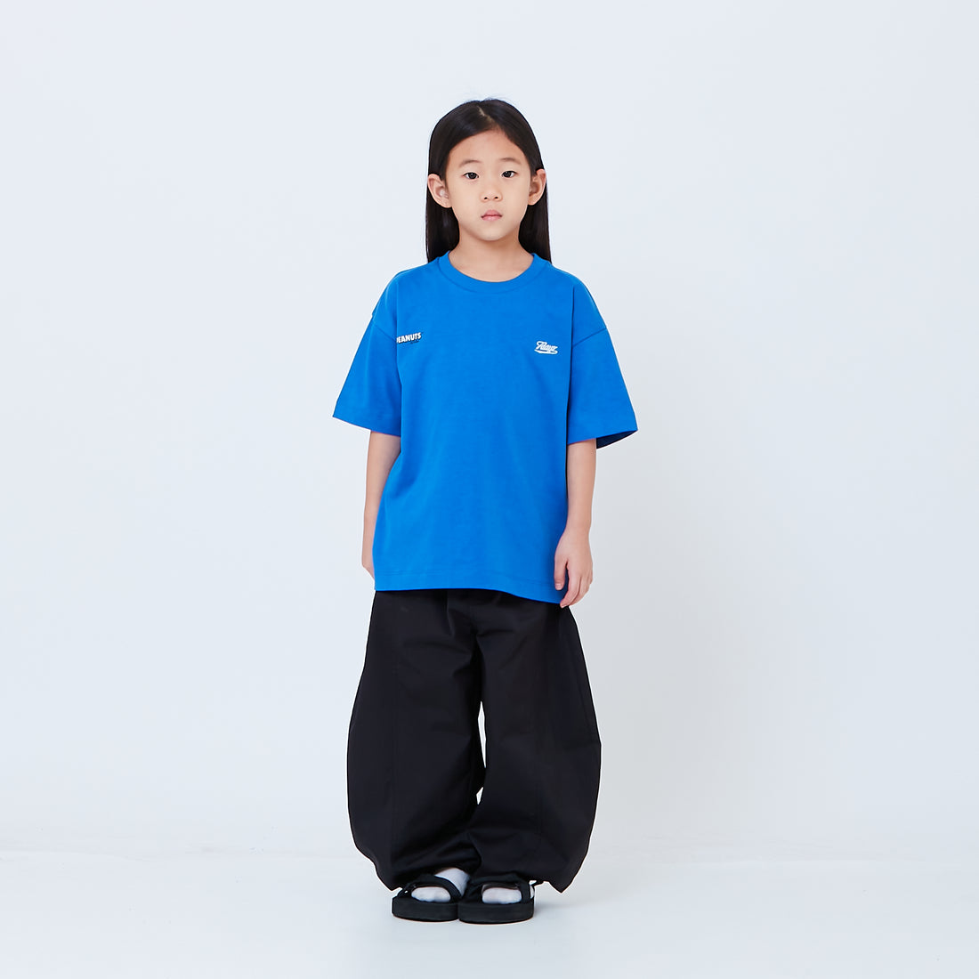 Peanuts Kids Embroidery Tee - Blue - PK2605002C