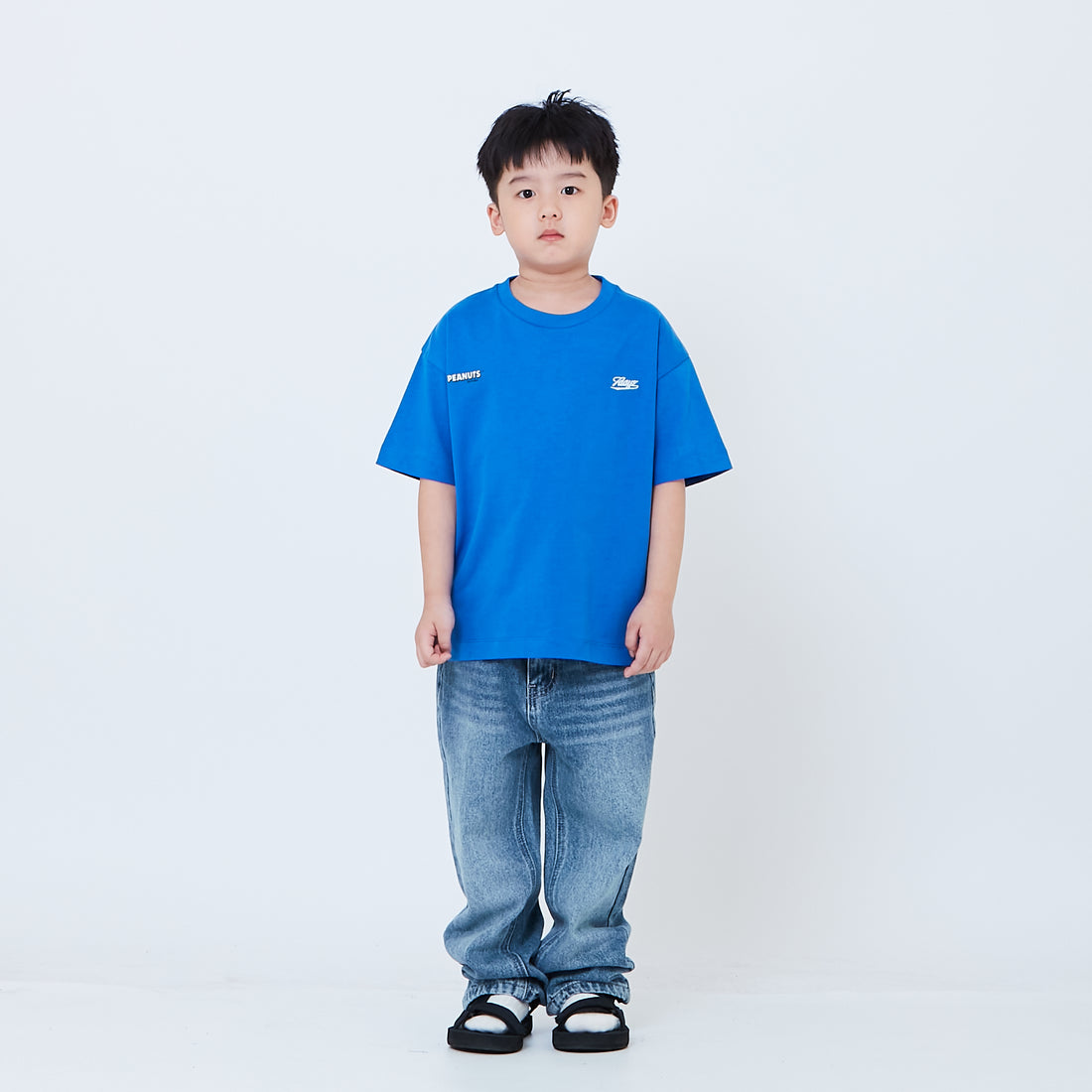 Peanuts Kids Embroidery Tee - Blue - PK2605002C