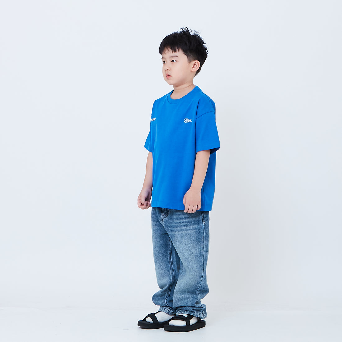 Peanuts Kids Embroidery Tee - Blue - PK2605002C