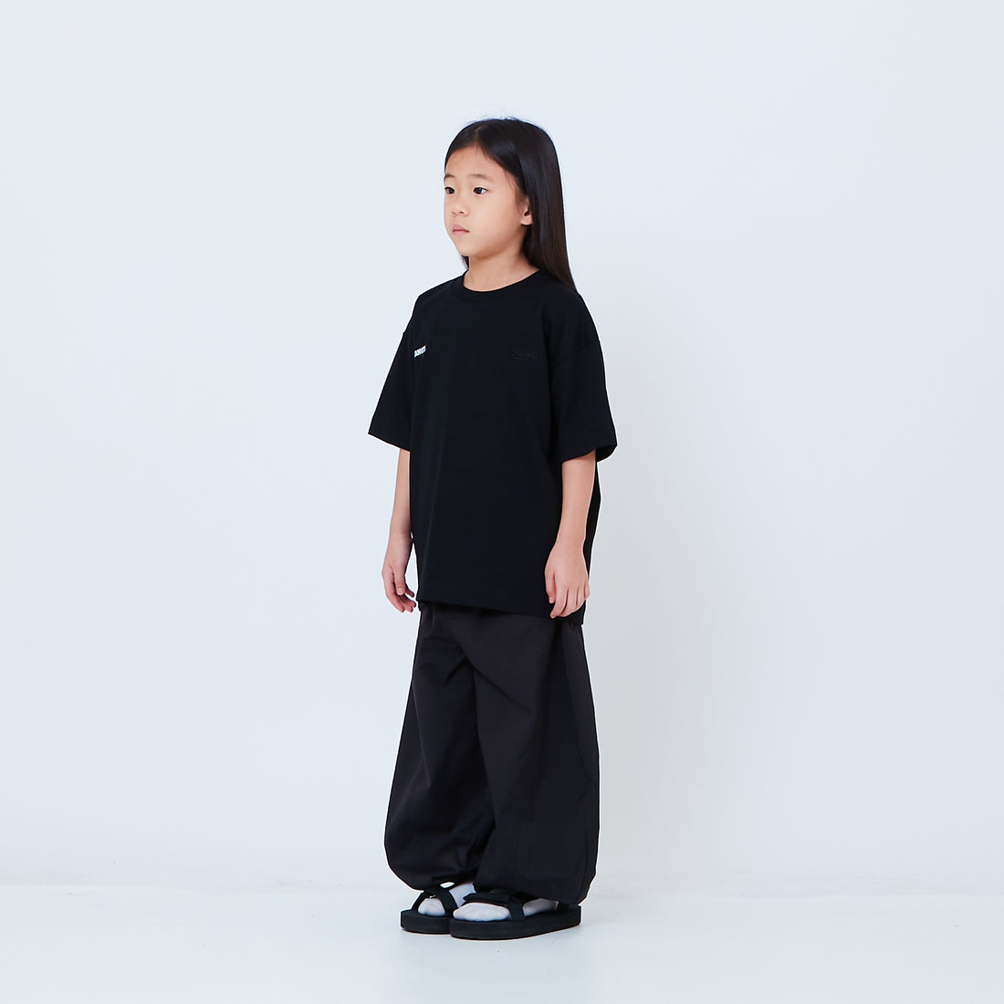Peanuts Kids Embroidery Tee - Black - PK2605002D
