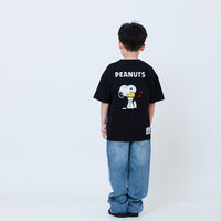 Peanuts Kids Embroidery Tee - Black - PK2605002D