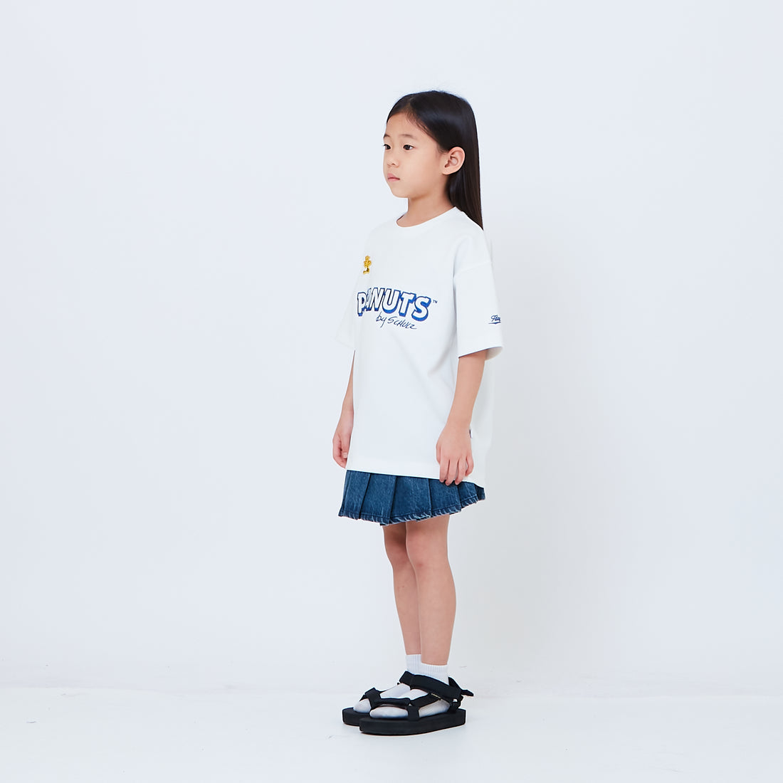 Peanuts Kids Printed Oversized Jersey Tee - Off White - PK2605003A
