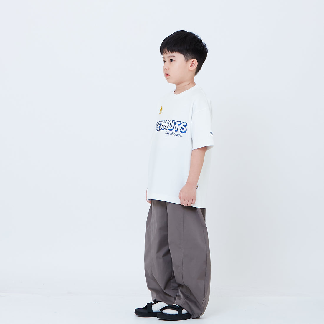 Peanuts Kids Printed Oversized Jersey Tee - Off White - PK2605003A