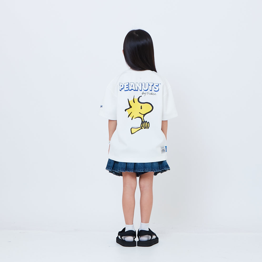 Peanuts Kids Printed Oversized Jersey Tee - Off White - PK2605003A