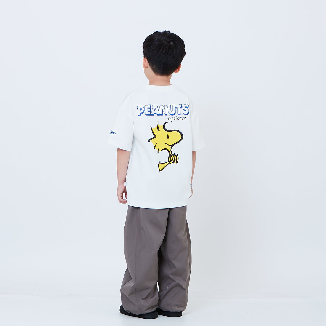 Peanuts Kids Printed Oversized Jersey Tee - Off White - PK2605003A
