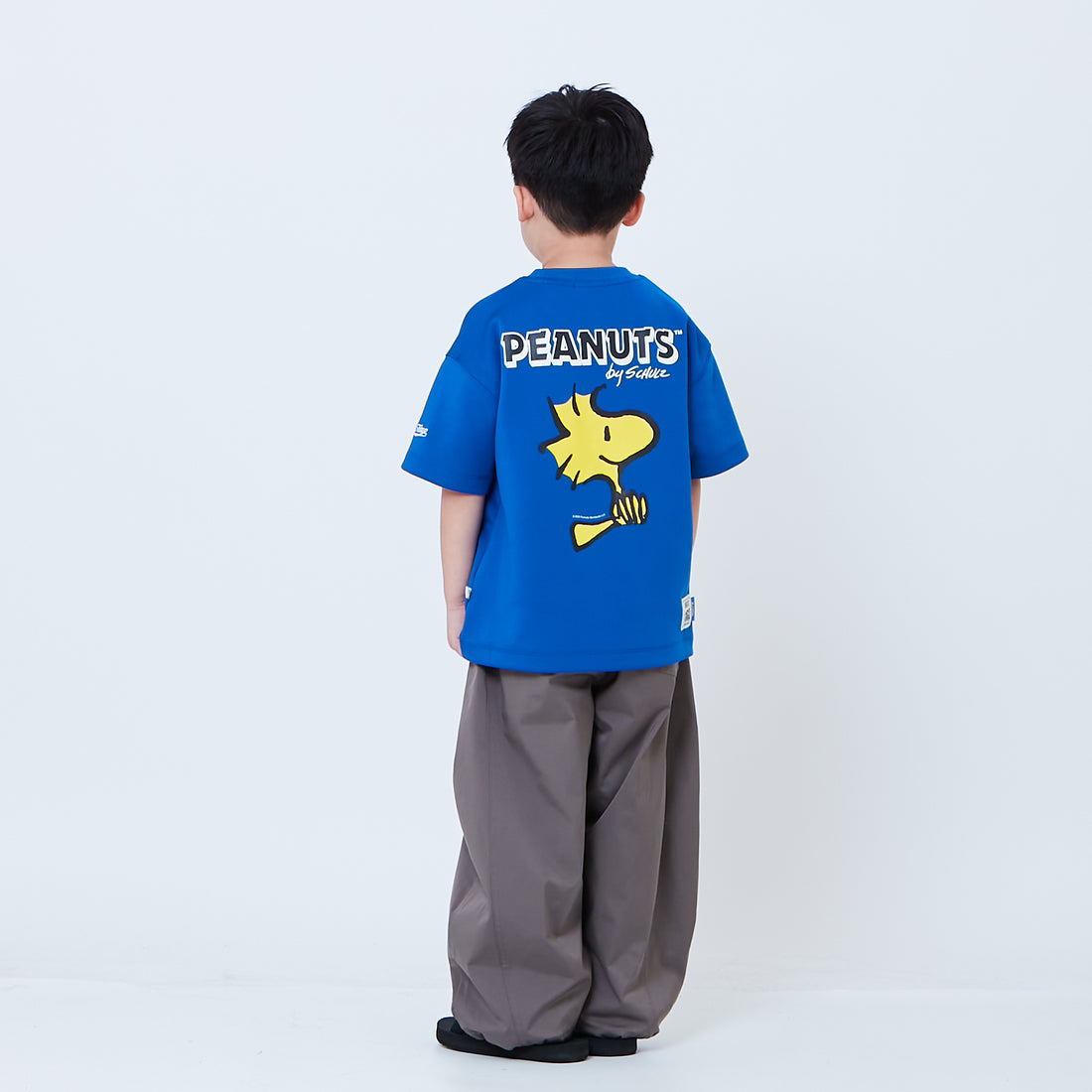 Peanuts Kids Printed Oversized Jersey Tee - Blue - PK2605003B