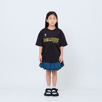 Peanuts Kids Printed Oversized Jersey Tee - Black - PK2605003C