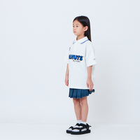 Peanuts Kids Printed Oversized Jersey Polo Tee - Off White - PK2605004A