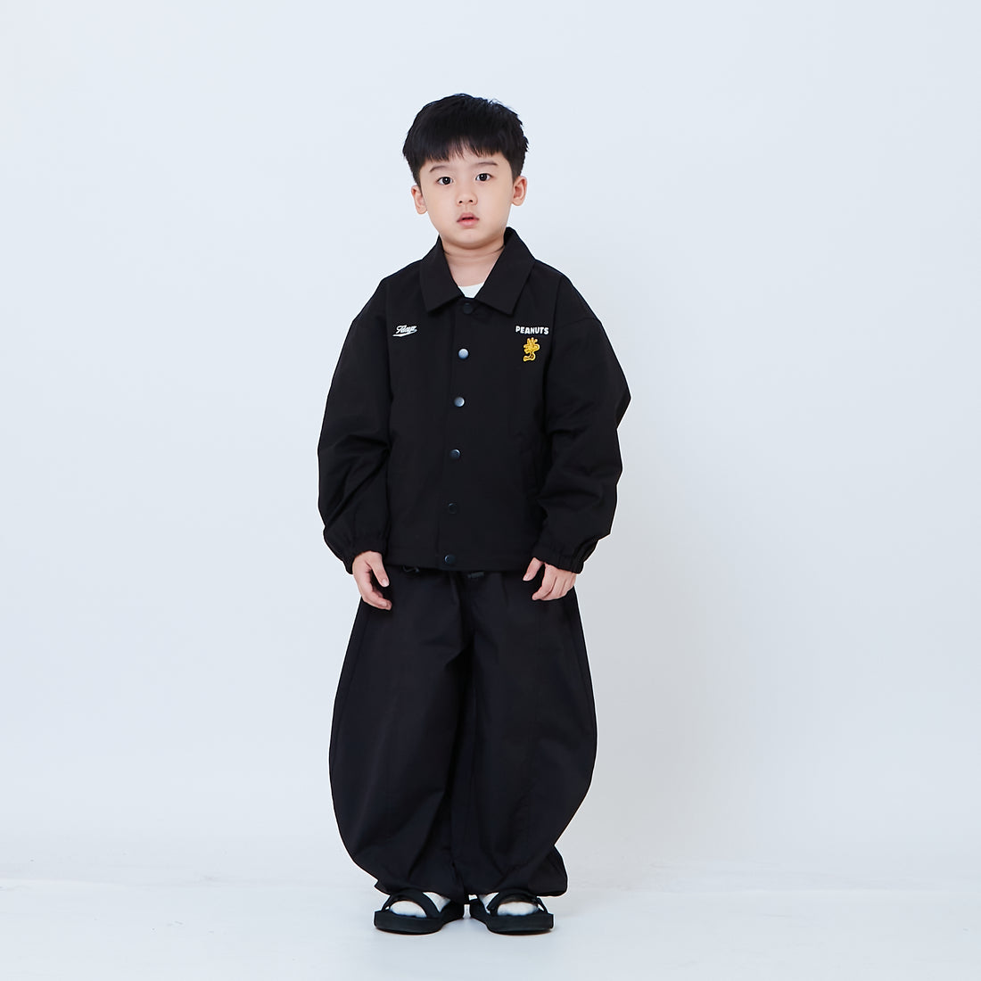 Peanuts Kids Oversized Couch Jacket - Black - PK2605005B