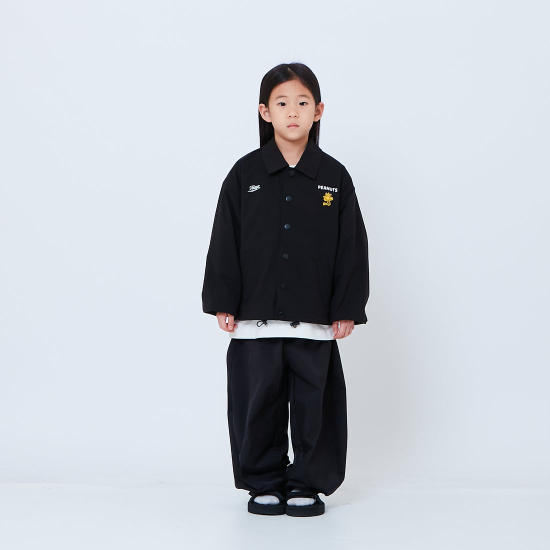 Peanuts Kids Oversized Couch Jacket - Black - PK2605005B