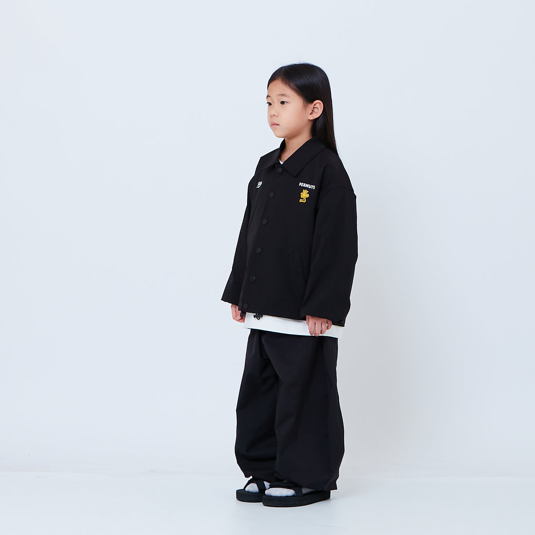 Peanuts Kids Oversized Couch Jacket - Black - PK2605005B