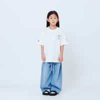 Peanuts Kids Embroidery Tee - Off White - PK2605006A
