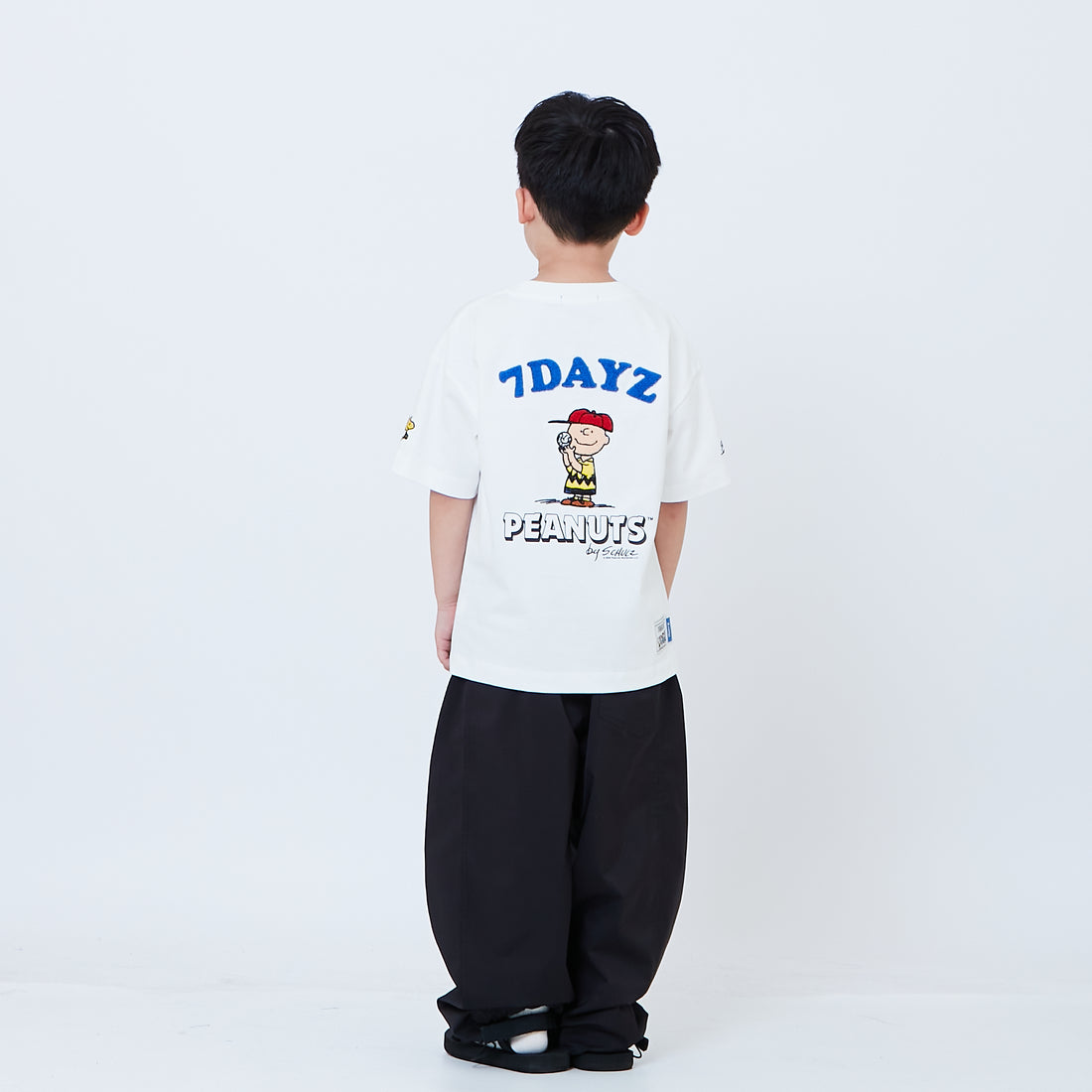 Peanuts Kids Embroidery Tee - Off White - PK2605006A