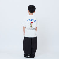 Peanuts Kids Embroidery Tee - Off White - PK2605006A