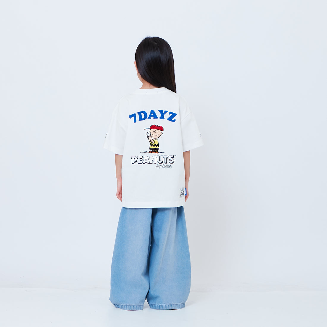 Peanuts Kids Embroidery Tee - Off White - PK2605006A