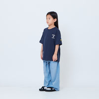 Peanuts Kids Embroidery Tee - Navy - PK2605006B