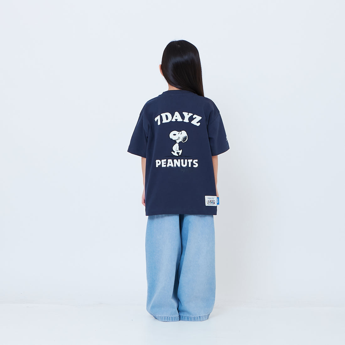Peanuts Kids Embroidery Tee - Navy - PK2605006B
