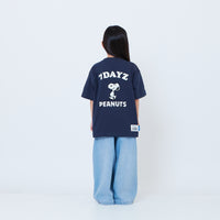 Peanuts Kids Embroidery Tee - Navy - PK2605006B
