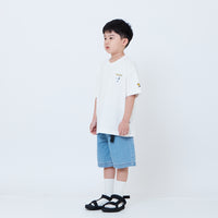 Peanuts Kids Embroidery Tee - Off White - PK2605007A