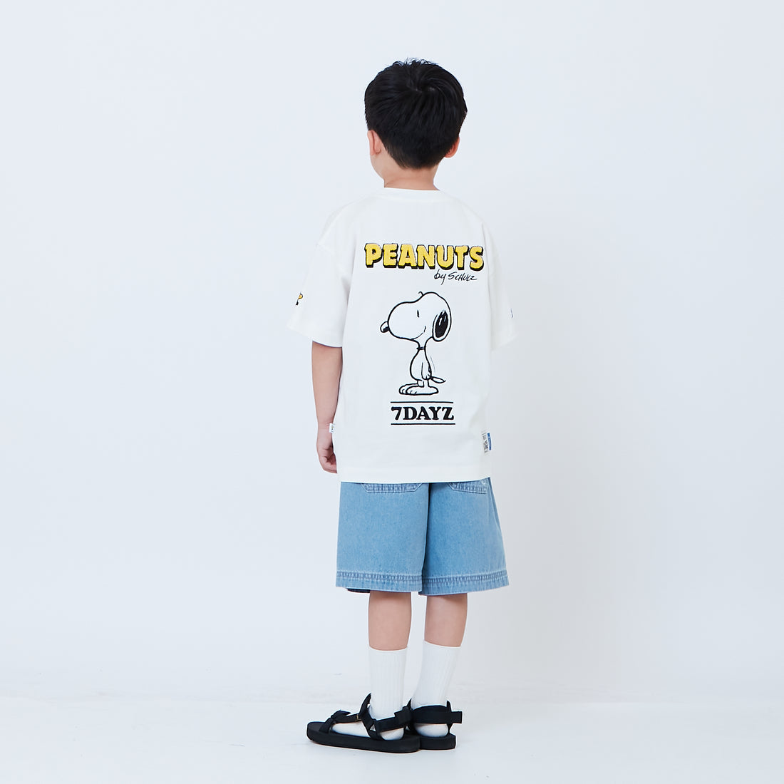 Peanuts Kids Embroidery Tee - Off White - PK2605007A
