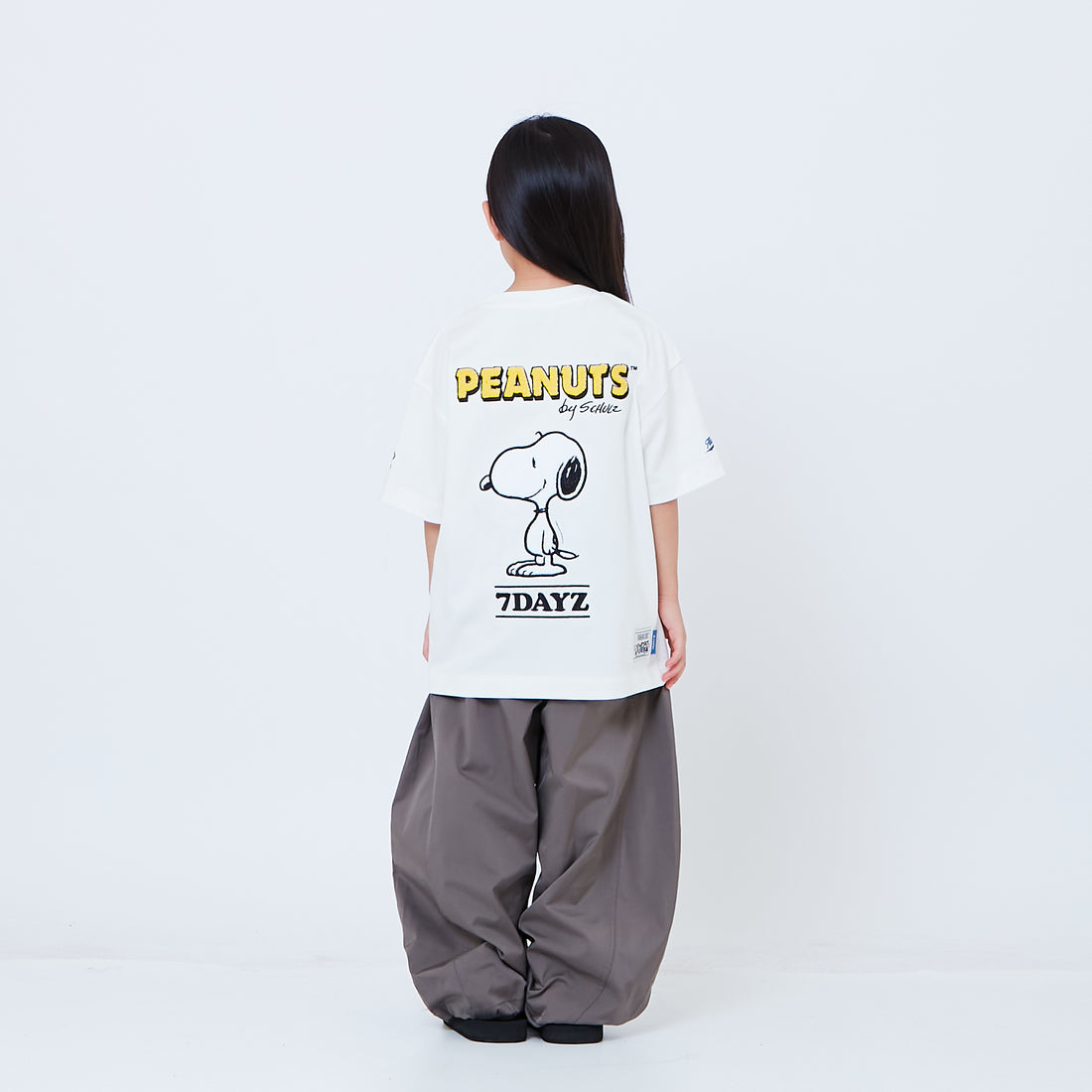 Peanuts Kids Embroidery Tee - Off White - PK2605007A