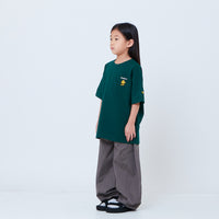 Peanuts Kids Embroidery Tee - Green - PK2605007B