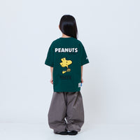 Peanuts Kids Embroidery Tee - Green - PK2605007B