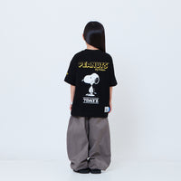 Peanuts Kids Embroidery Tee - Black - PK2605007D
