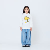 Peanuts Kids Embroidery Oversized Hoodie - Off White - PK2605009A