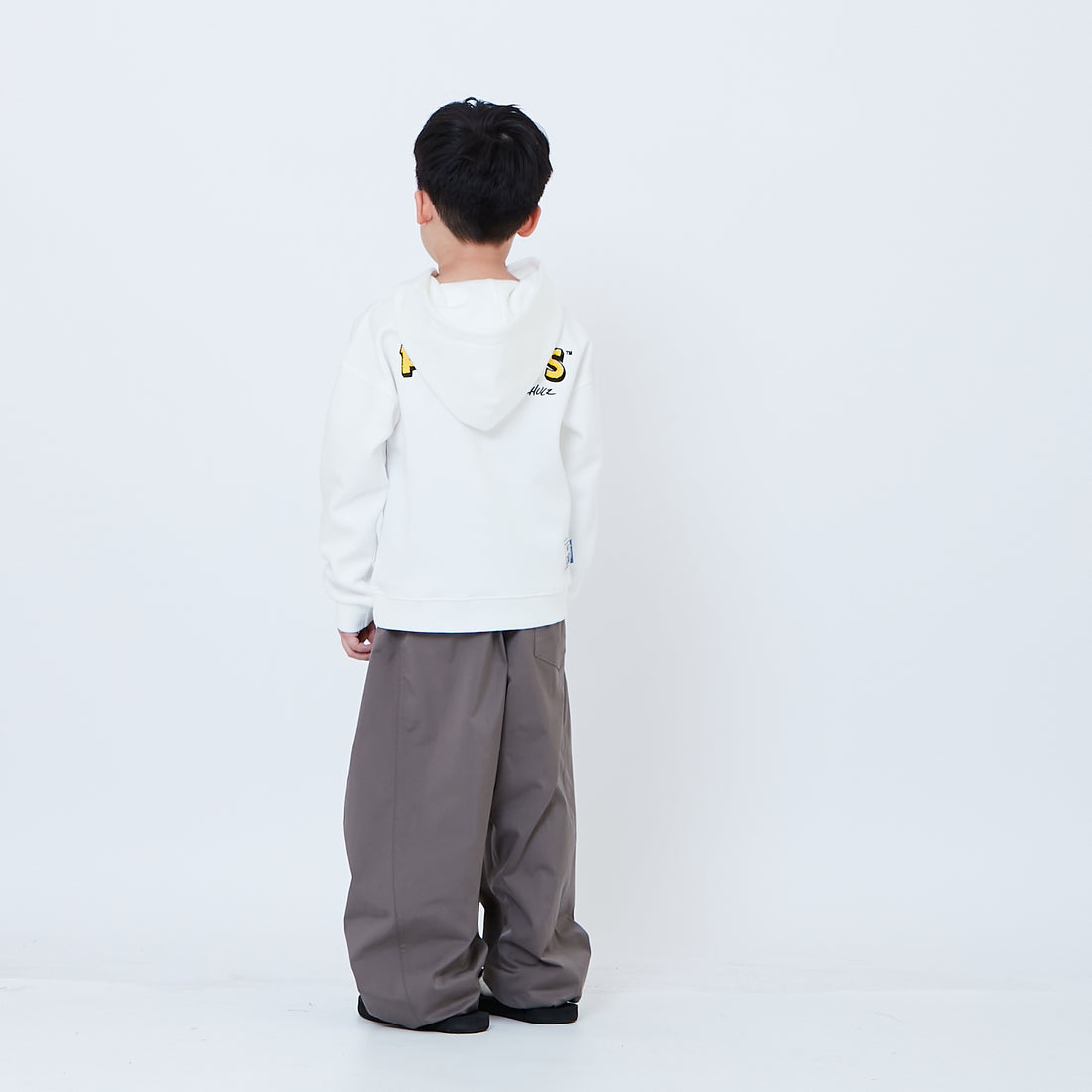 Peanuts Kids Embroidery Oversized Hoodie - Off White - PK2605009A