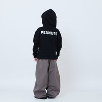 Peanuts Kids Embroidery Oversized Hoodie - Black - PK2605009B