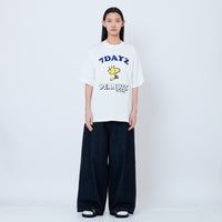 Peanuts Gender Neutral Embroidery Tee - Off White - PU2605001A