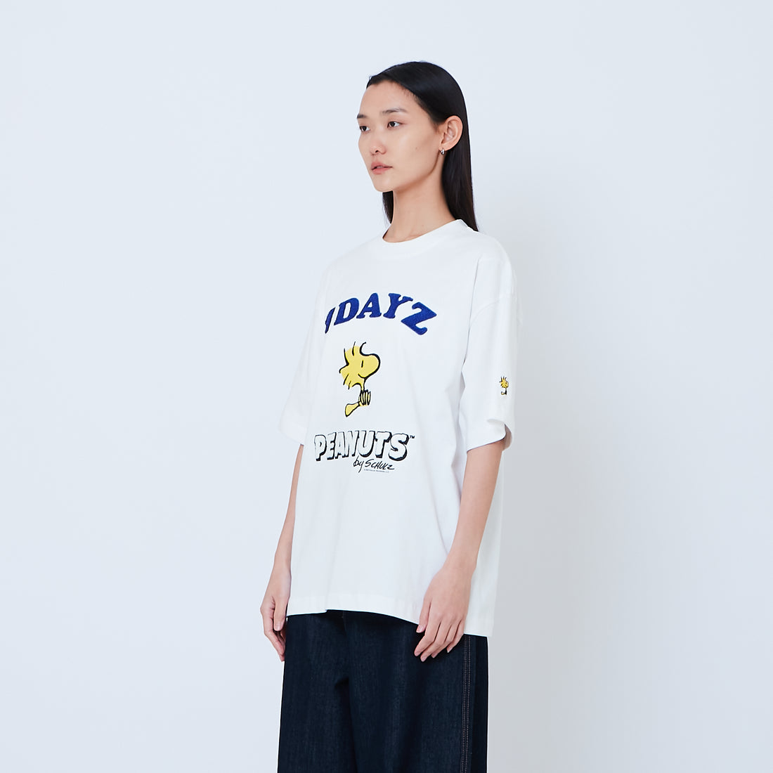 Peanuts Gender Neutral Embroidery Tee - Off White - PU2605001A